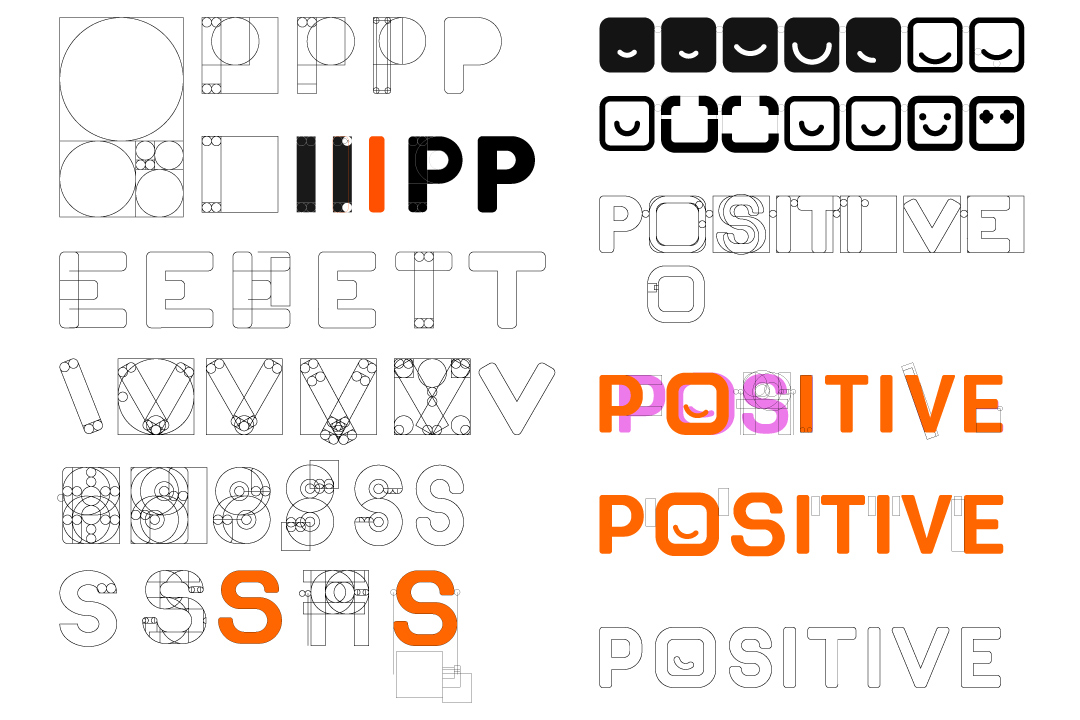 Positive logo development