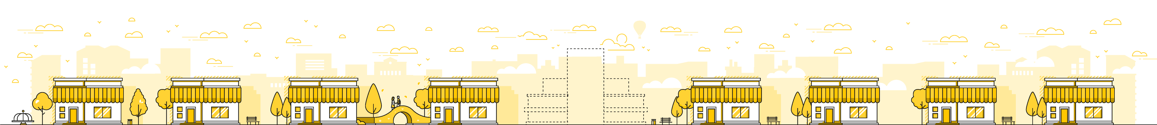 Highly - Branding Masterplan - stand out town illustration